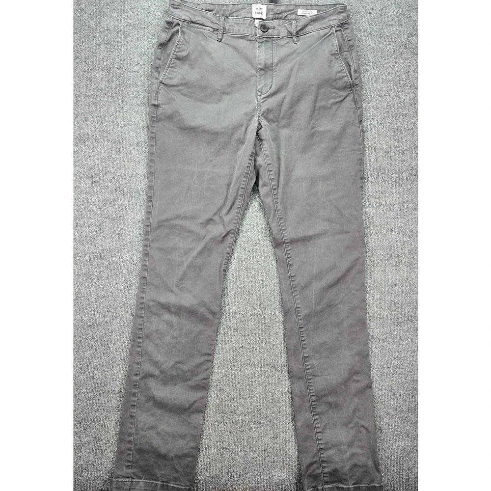 Flint and Tinder 365 Pants Mens 34x36 Charcoal Gray Athletic Tapered Huckberry